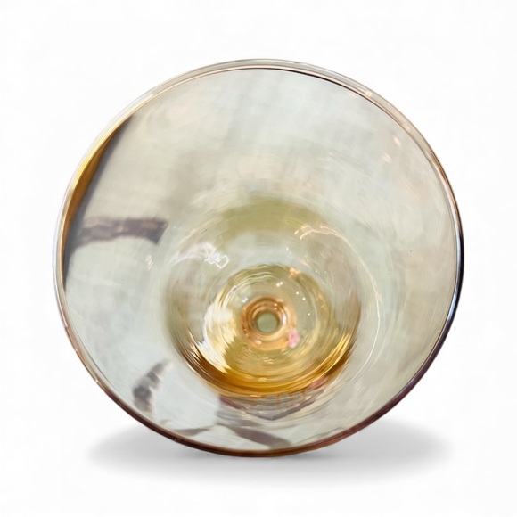 Vintage Franco Italian Wine Glasses Set of 4 Amber - Picture 4 of 4